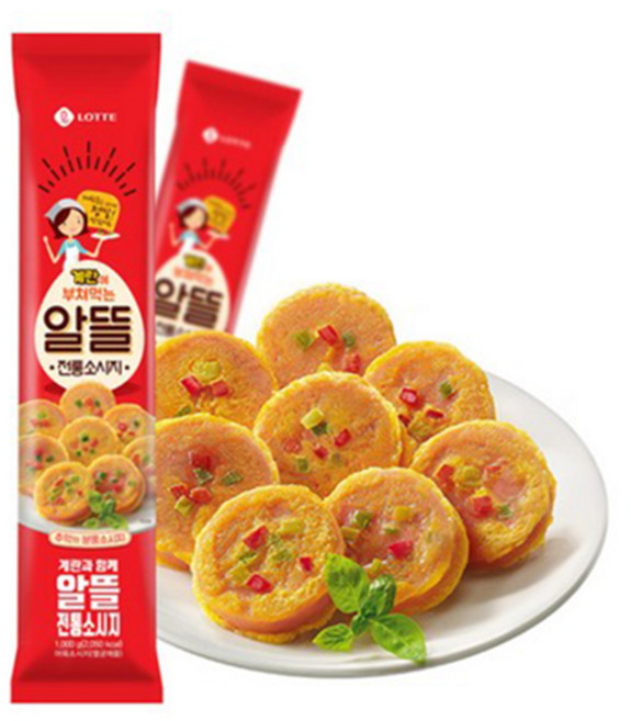 롯데웰푸드 알뜰 전통소시지, 1kg, 10개