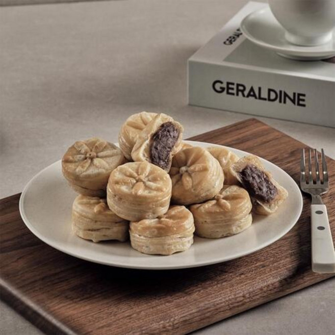 추억의 한입 국화빵 혼합(슈크림/팥앙금), 750g, 2개