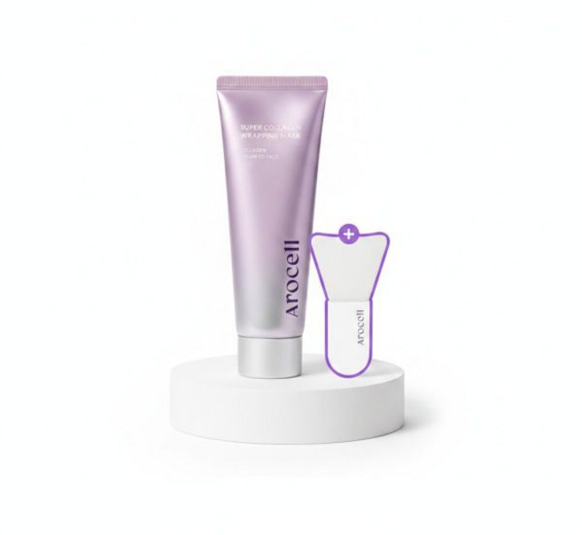 8위 - [24시간광채지속] 아로셀 슈퍼 콜라겐 랩핑 마스크 80ml(+미니 브러쉬 증정), 1개, 1개입