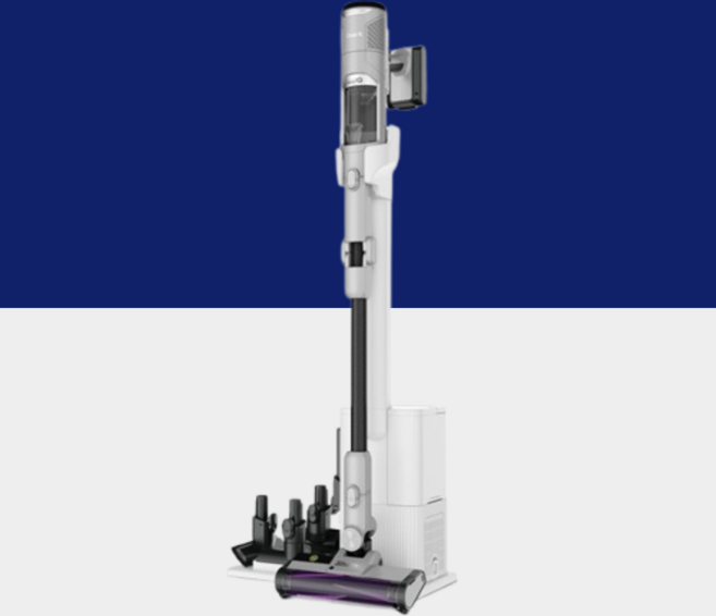 샤크닌자 디텍트 클린 앰 앰티 무소음 자동먼지비움 무선청소기 IW3241KR, 미스틱 화이트