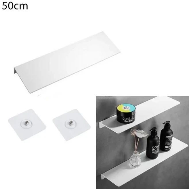 드릴링이 없는 벽걸이 형 욕실 코너 선반 녹슬지 않는 공간 알루미늄 샤워 보관함 샴푸 홀더 욕실 접근성, 1