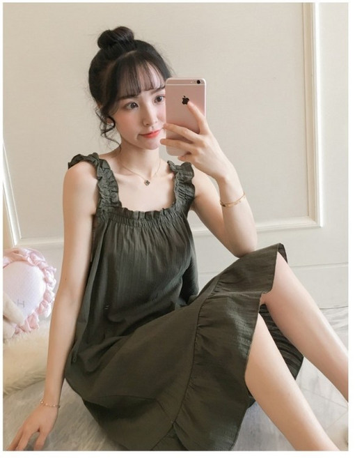 민소매 나시 원피스 파자마 잠옷 380WW