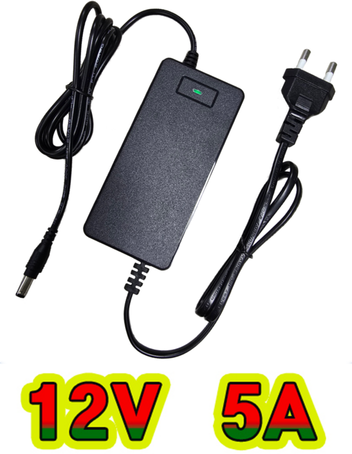 순흥전기 12V 5A 전원선일체형 어댑터(CN) DC12V5000mA 국내 KC인증 모니터 CCTV 직류전원장치, 1개, 12V5A 전원선일체형(CN)