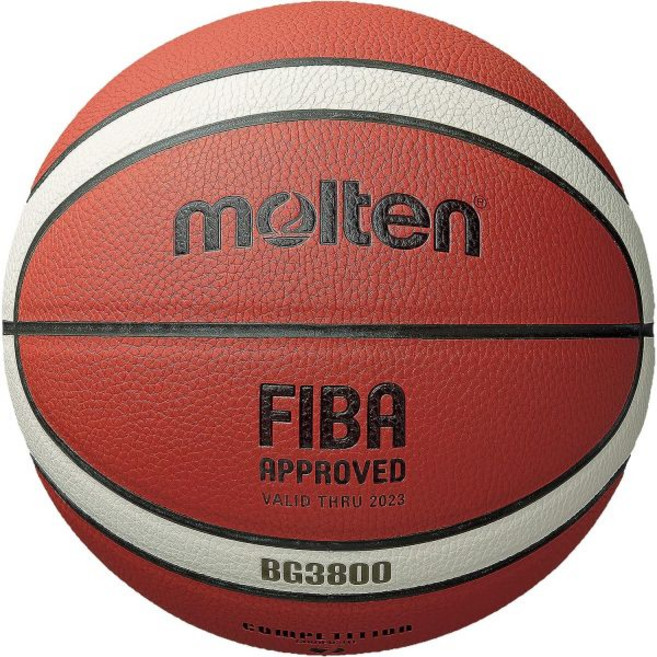 Molten BG3800 시리즈 실내외 농구공 FIBA 승인 사이즈 7 2톤 디자인 B7G3800, 투톤 디자인, 1개