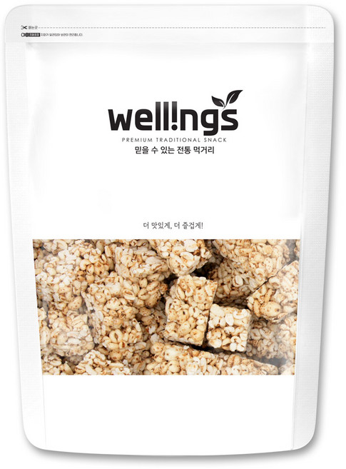 웰링스 추억의 옛날 과자 간식 밀강정120g, 1개, 120g