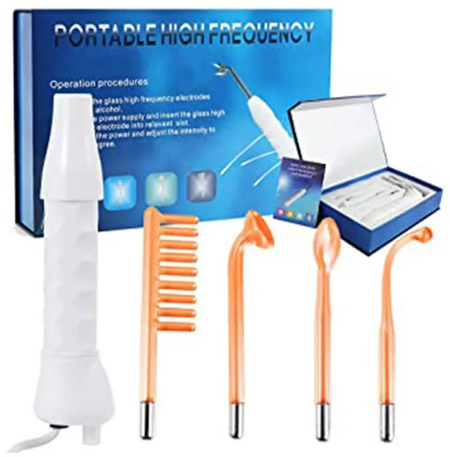 여드름 얼굴 노화 관리 1 방지 4 막대 부스트 피부 in 전극 얼굴 UV 피부 휴대용 고주파 기계 고주파, EUplug, 1개, 없음