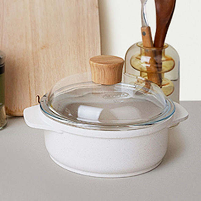 알루아트 IH 세라믹 인덕션 Ep 양수냄비, 아이보리, 1개, 16cm