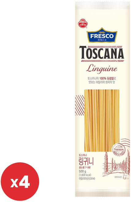 오뚜기 프레스코 토스카나 링귀니 500g 4개