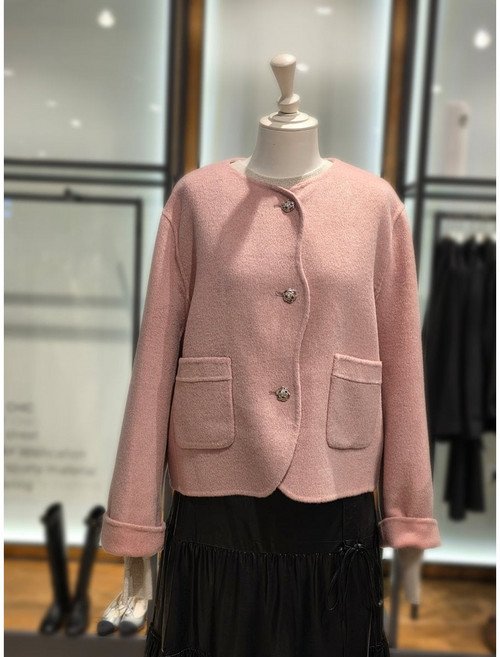 [백화점 정품] 듀엘 [시흥점] DEWL 노카라 모직 스칼럽 자켓 L254MSH501