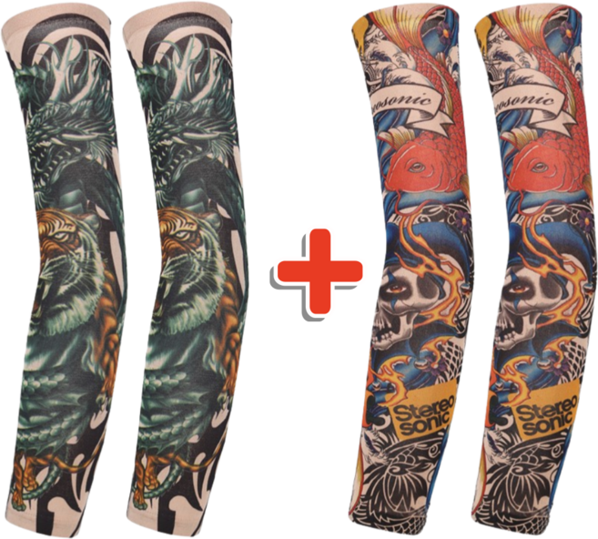 오피뉴 문신팔토시 여름 시원한 문신토시