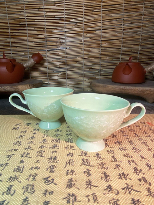 冰花瓷杯 陶瓷杯 容量200毫升, 如圖所示, 1個