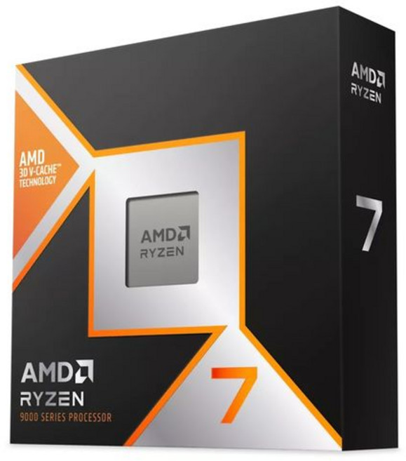 AMD Ryzen 7 9800X3D BOX Socket AM5 8코어 16스레드 4.7GHz 3년 보증 [병행 수입품], 1개