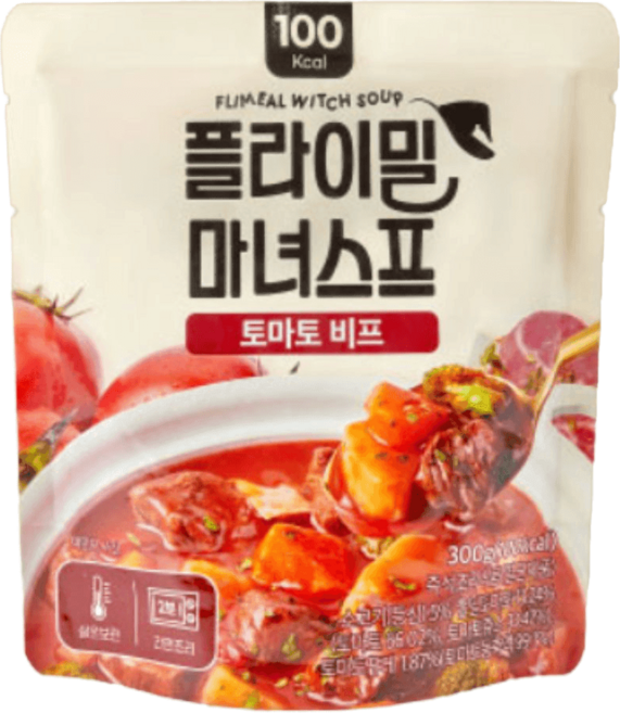 플라이밀 간편조리 식단관리 마녀스프 비프, 300g, 1개