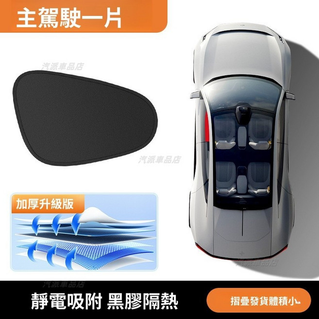 納智捷 LUXGEN 雙層汽車遮陽板 1:1專車定制 強效防曬0透光, 1個, 車窗主駕駛【1片】