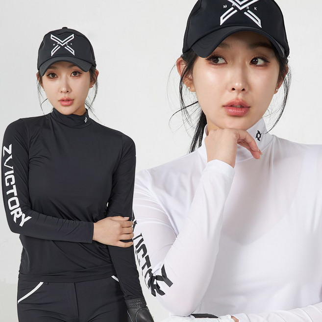 럽인골프 투빅토리 소매빅로고 골프이너 냉감 아이스원단