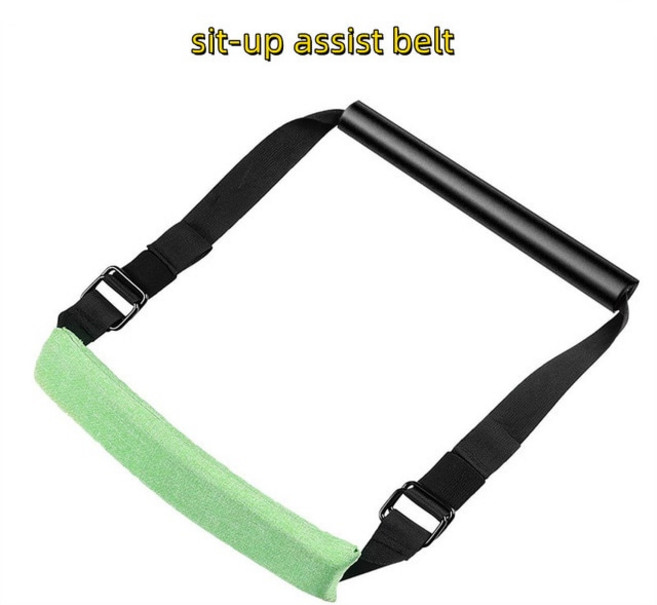 스쿼트 헬쓰 조절 가능한 북유럽 햄스트링 컬 스트랩 싯업 보조 벨트 스쿼트 북유럽 힘줄 컬 Ab 운동 홈, 01 sit-up assist belt