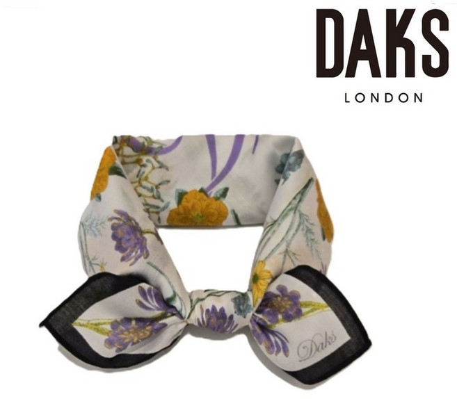 [백화점 정품] 닥스 플라워패턴 나염손수건DKO1425