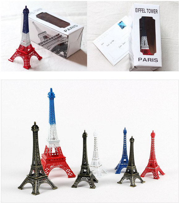 에펠탑 큐빅에펠탑 미니에펠탑 삼색에펠탑 탑모형, 큐빅에펠탑13cm레드