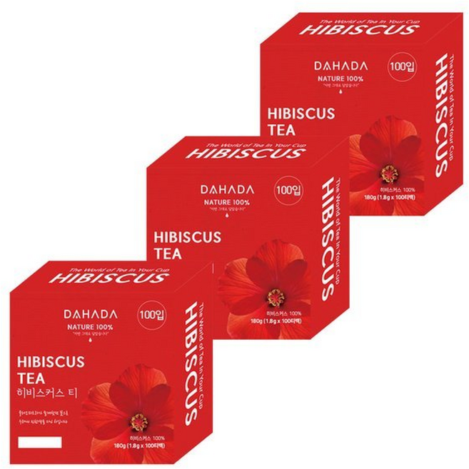 다하다 히비스커스 ( 3상자), 1.8g, 300개입, 1박스