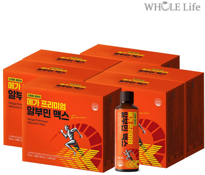 신정애 메가 프리미엄 알부민 맥스 30병, 6박스, 50ml