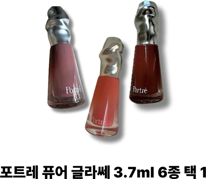 포트레 퓨어 글라쎄 립글로스 6 colors, 1개, 50ml, 소프트플럼 - 쿠팡