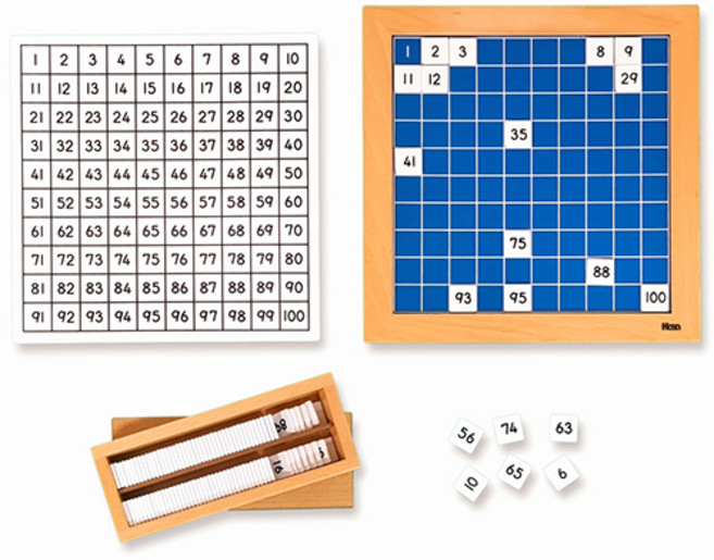 [하나몬테소리] 100판 연속수 수세기판 몬테소리교구, 1개