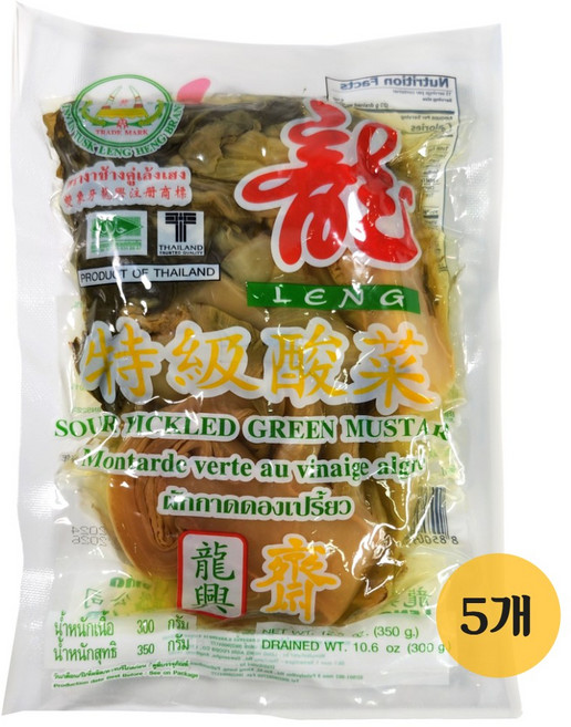 태국 Leng Heng 용 갓절임 350g, 5개
