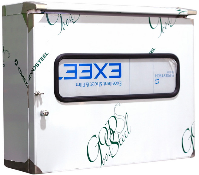 일반 계량기함 550x420x180 3상 2회로 옥외방수SUS, 1개