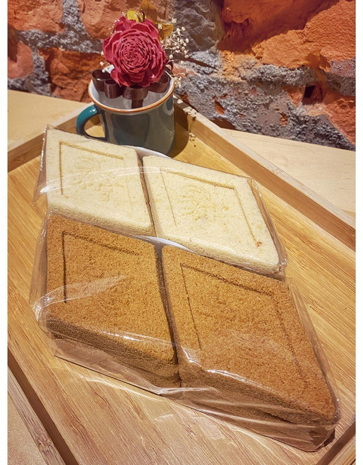 【麵麵茶茶】菱形糕 綠豆糕 鹹梅糕 台灣古早味糕餅 全素 伴手禮, 1個, 鹹梅