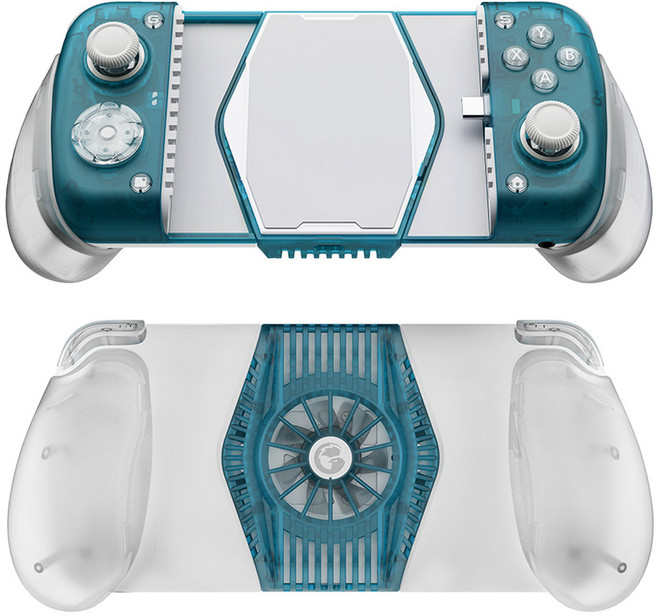 게임써 국내정발 GameSir X3 Pro 게임패드 C타입 스마트폰 조이패드 쿨러장착 게임 컨트롤러, 1개, 터콰이즈, GameSir-X3 Pro 게임패드