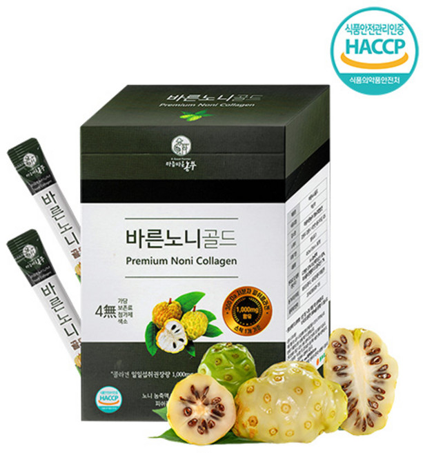 마음바른농부 먹는 저분자 피쉬 콜라겐 스틱 노니맛, 15ml, 1개