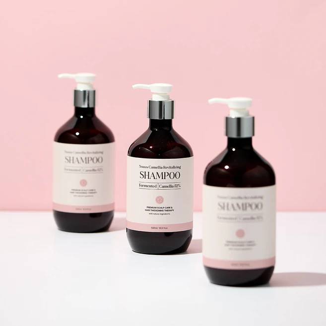 [엔수스] 힘없는 모발을 위한 발효동백52% 농축 미네랄 샴푸 / 문제성 두피, 500ml, 3개 - 쿠팡