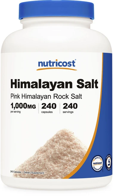 뉴트리코스트 핑크 히말라얀 록 솔트 1000mg 캡슐, 240정, 1개 - 쿠팡