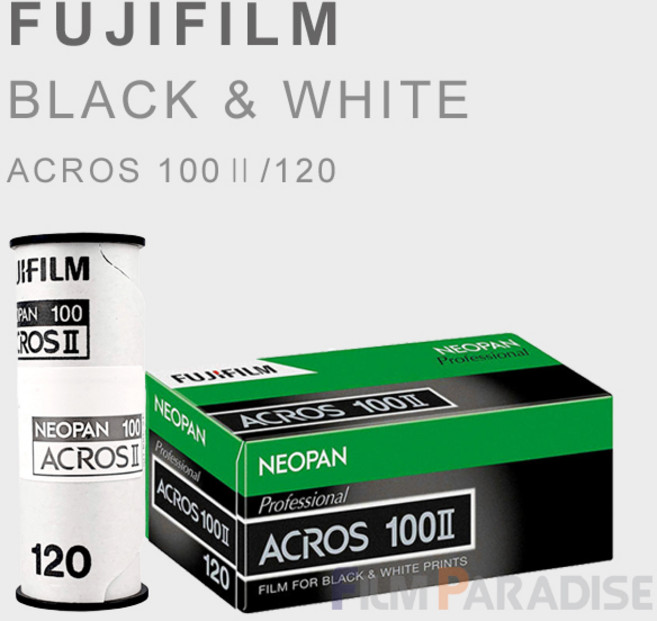 FUJI 후지 네오팬 중형흑백필름 아크로스 ACROS100Ⅱ/120[21년12월], 1개