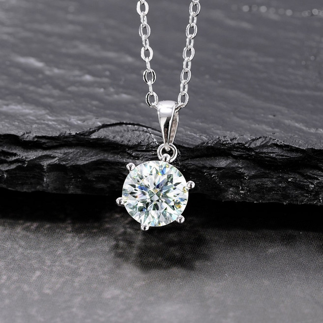 에바주얼리 스페셜 모이사나이트 랩 목걸이 D칼라 VVSI 엑설런트컷