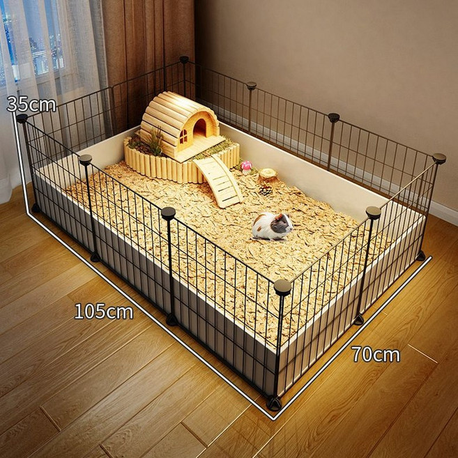 기니피그 케이지하우스 실내 사육장, 대형 1단 맨케이지스타일 가성비 우수, 1개, 1g