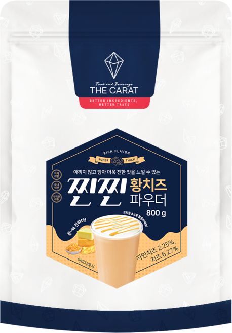 더캐럿 찐찐 황치즈 파우더 800g, 1개