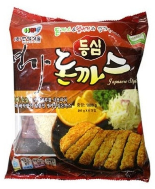 한맥식품 혼담은 명가 등심돈까스 (200g 5장) 1k 8개 1박스, 1kg