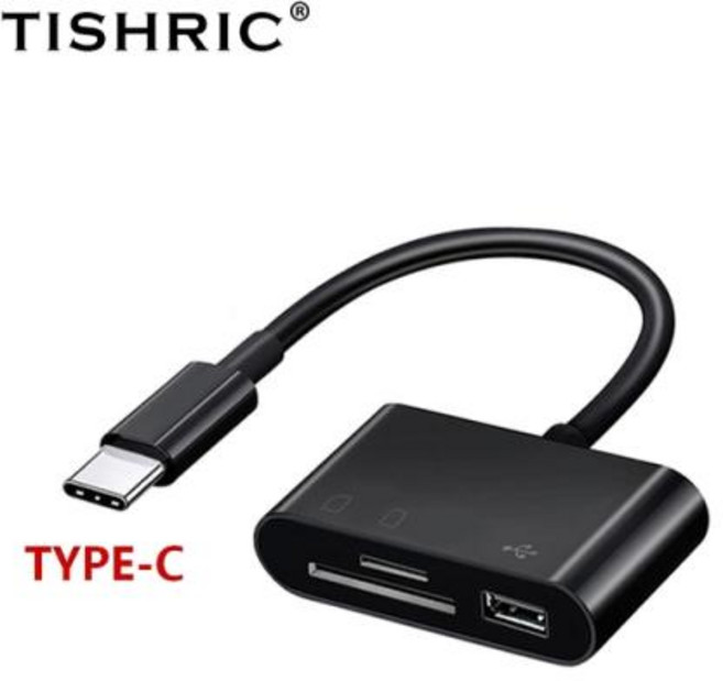 USB 멀티 카드 리더 SD 메모리 카드 리더기 멀티 허브 USB 다기능 TISHRIC 마이크로 C 타입 어댑터 TF 삼성 화웨이 샤오미 노트북 휴대폰용, CHINA_Black TYPE-C, 없음, 5) Black TYPE-C, 5) Black 타입-C