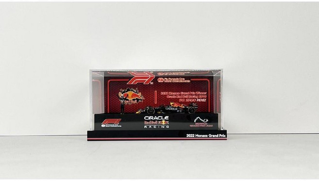 F1 서킷 디오라마 아크릴 1 64 피규어 장식 모형, 모나코 챔피언십 박스, 1개