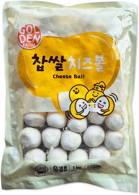 골든팜 찹쌀 치즈 볼 1kg(분식 튀김 간식 안주 치즈스틱), 1kg, 1개