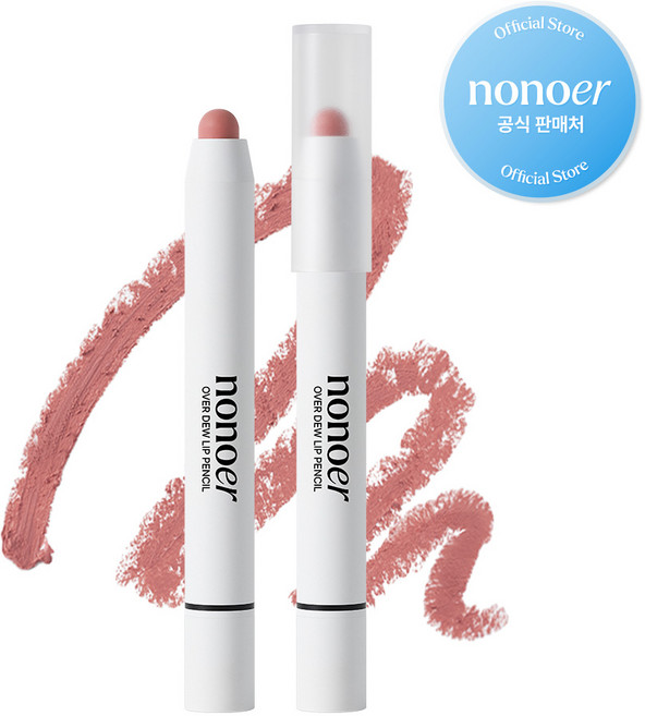 노노어 오버 듀 립펜슬, 1개, 006_베일드 피오니 핑크