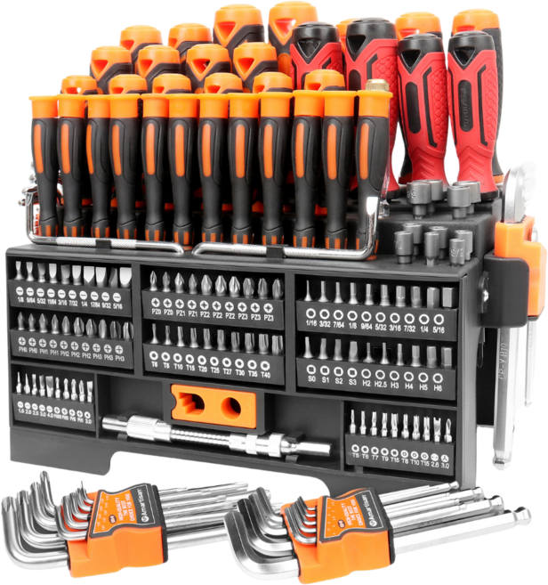 공구PXJ 146종 멀티 드라이버 비트 별 육각 렌치 복스알 세트, 1세트