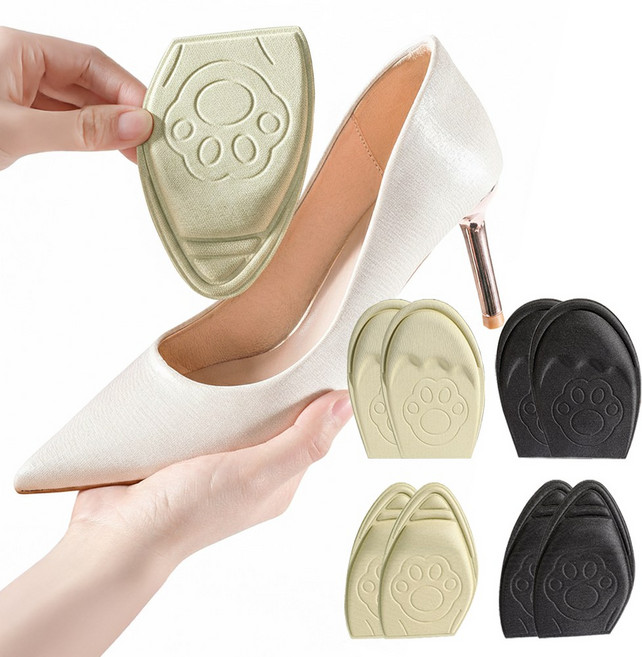 투데이리빙 8켤레 세트 구두 운동화 앞꿈치 쿠션 패드 하이힐 깔창 발바닥 보호 미끄럼방지 신발 논슬립 메모리폼 앞깔창