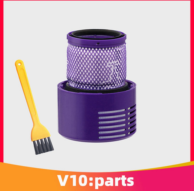 mopokuai 세척 가능한 대형 필터 유닛 다이슨 V10 Sv12 사이클론 애니멀 앱솔루트 토탈 클린 무선 진공 청소기 용 교체 MP9569, 01 Purple Suit 1, 1개