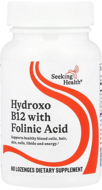 Seeking Health Hydroxo B12 폴린산 함유 60 사탕정제, 1개, 60정 - 쿠팡