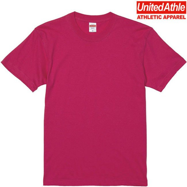 日本 United Athle UA5001 圓領 5.6磅 短T 素T (511 桃紅色) 化學原宿, 511 桃紅色,L