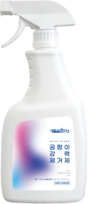 생활살균연구소 강력 곰팡이제거제 화장실 욕실 베란다 벽 청소세제 스프레이형, 1개, 750ml