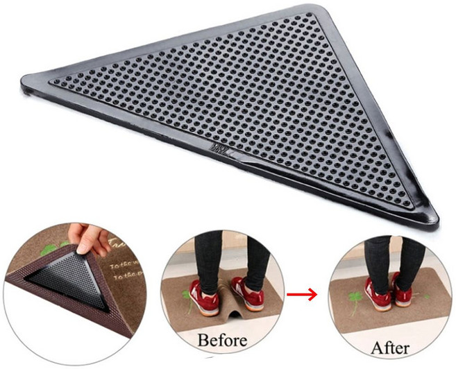 착착 잘붙는 쫀둑 미끄럼방지 고정패드+88ea new*74582zV, 1개, LK4 블랙1개