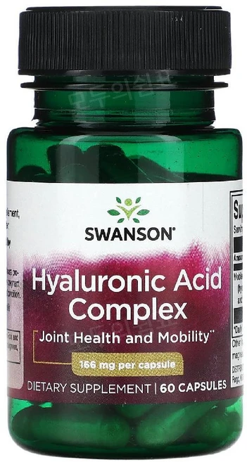 Swanson 히알루론산 복합체 166mg 캡슐 60정 Swanson (스완슨), 1개 - 쿠팡